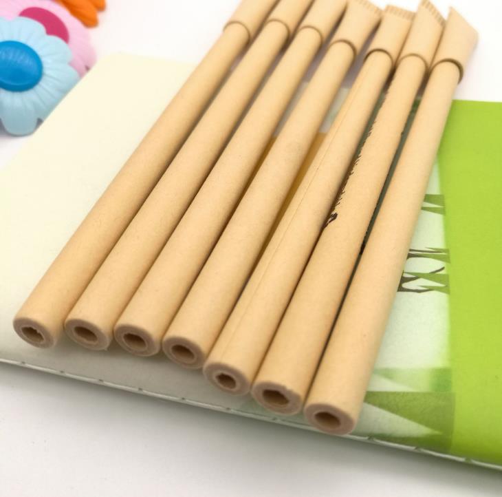 Biodegradable 100% Recycled Paper Tube Pens