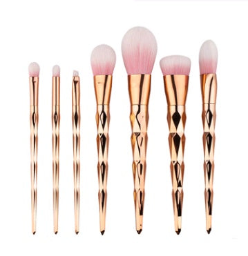 7 makeup brushes, makeup tools, diamond makeup brush foundation brush