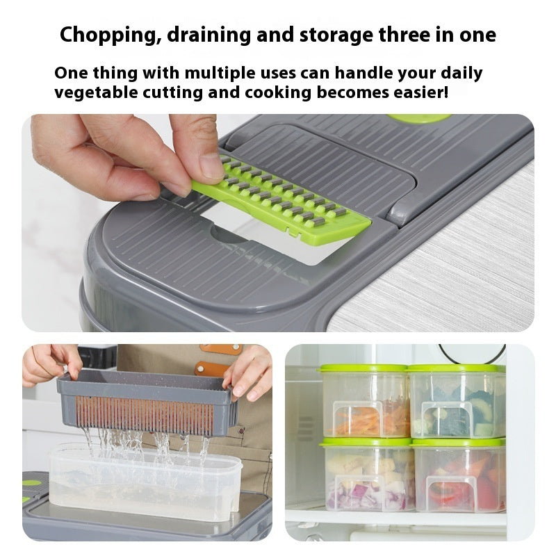 Stainless Steel Multi-Purpose Cutting Board Container