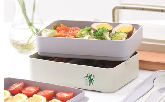 Eco-Friendly 3-Layer Lunchbox + Silverware