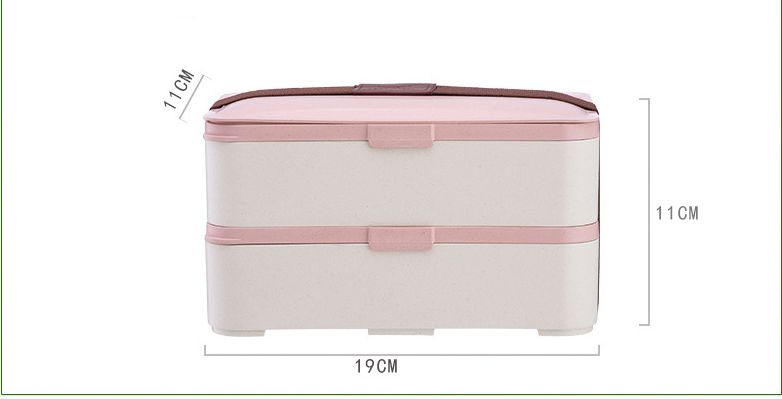 Eco-Friendly 3-Layer Lunchbox + Silverware