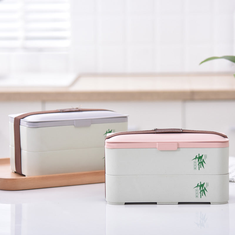 Eco-Friendly 3-Layer Lunchbox + Silverware