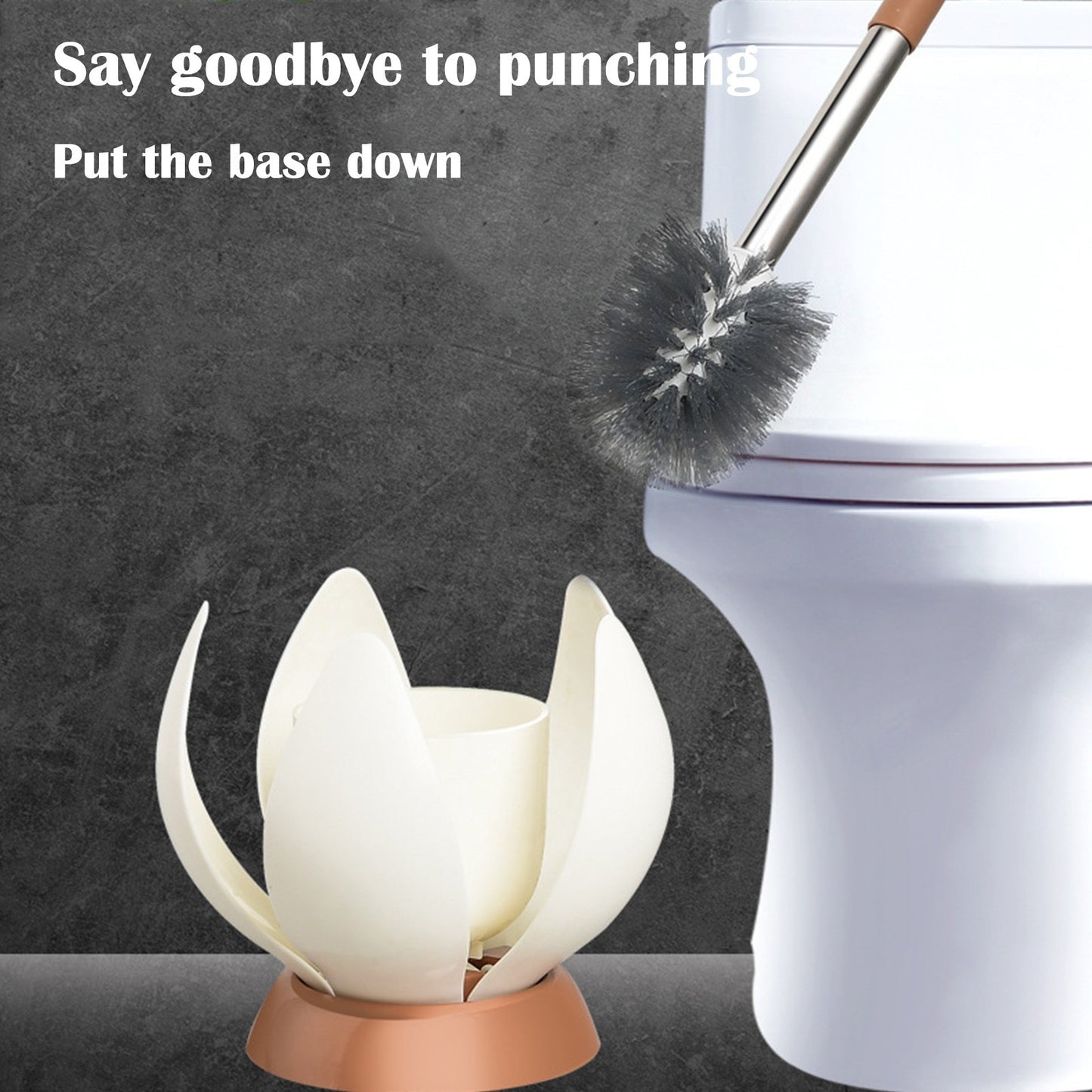 Soft Bristle Toilet Brush + Flower Holder