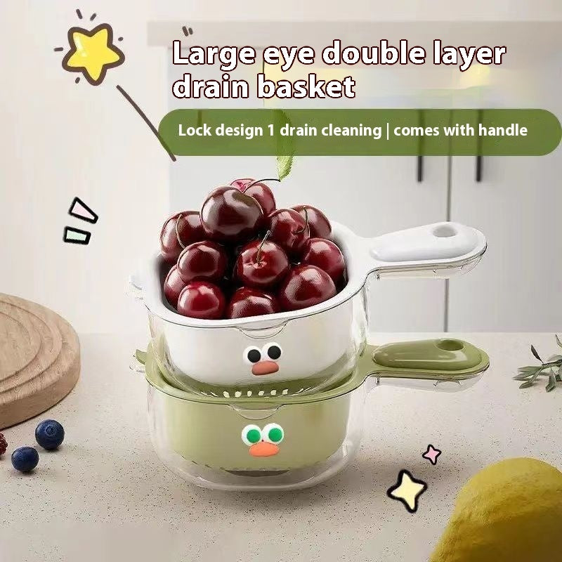 Double Drain Basket With Handle - Keep Cooking Fun